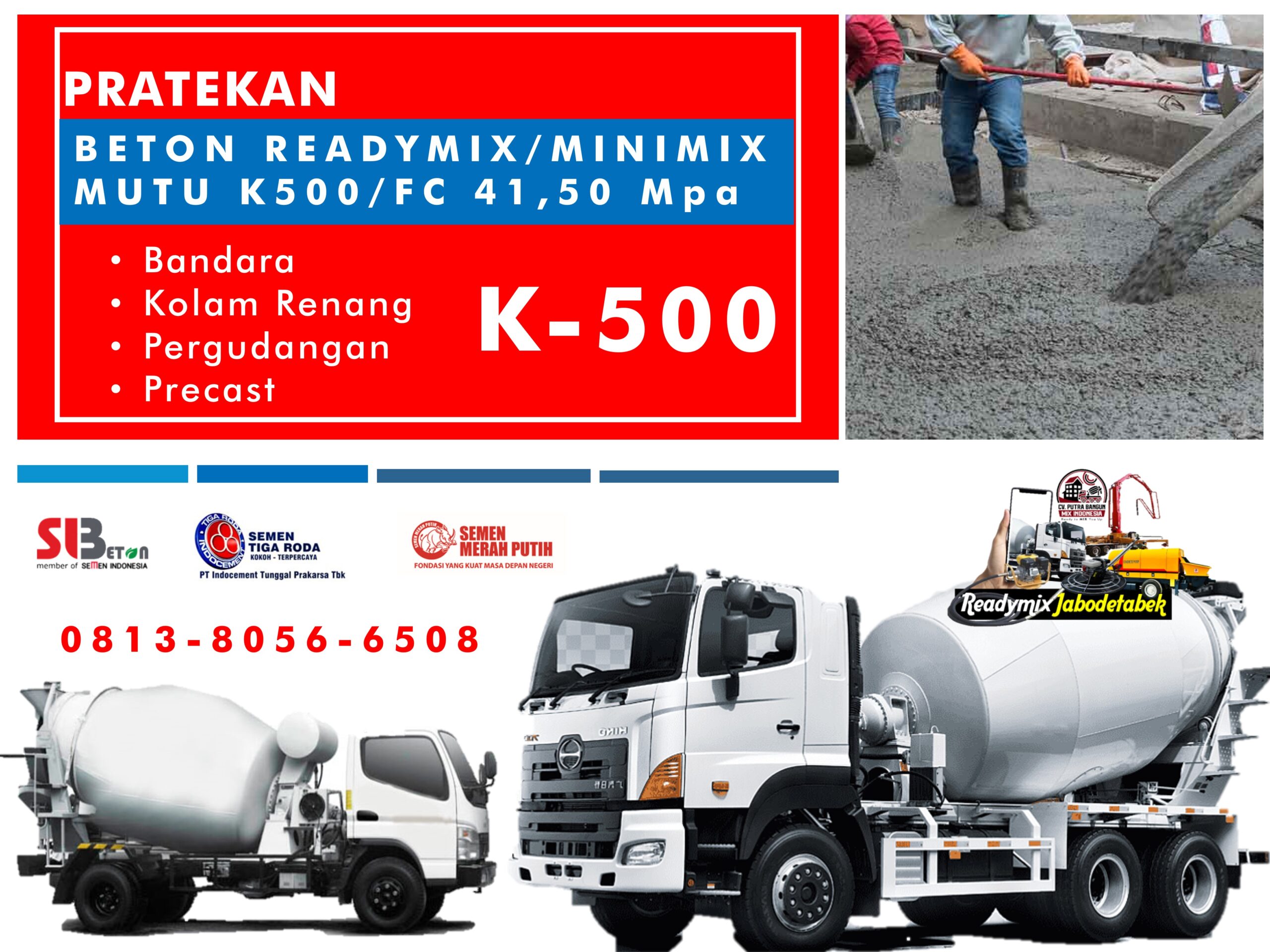 Harga Beton k500