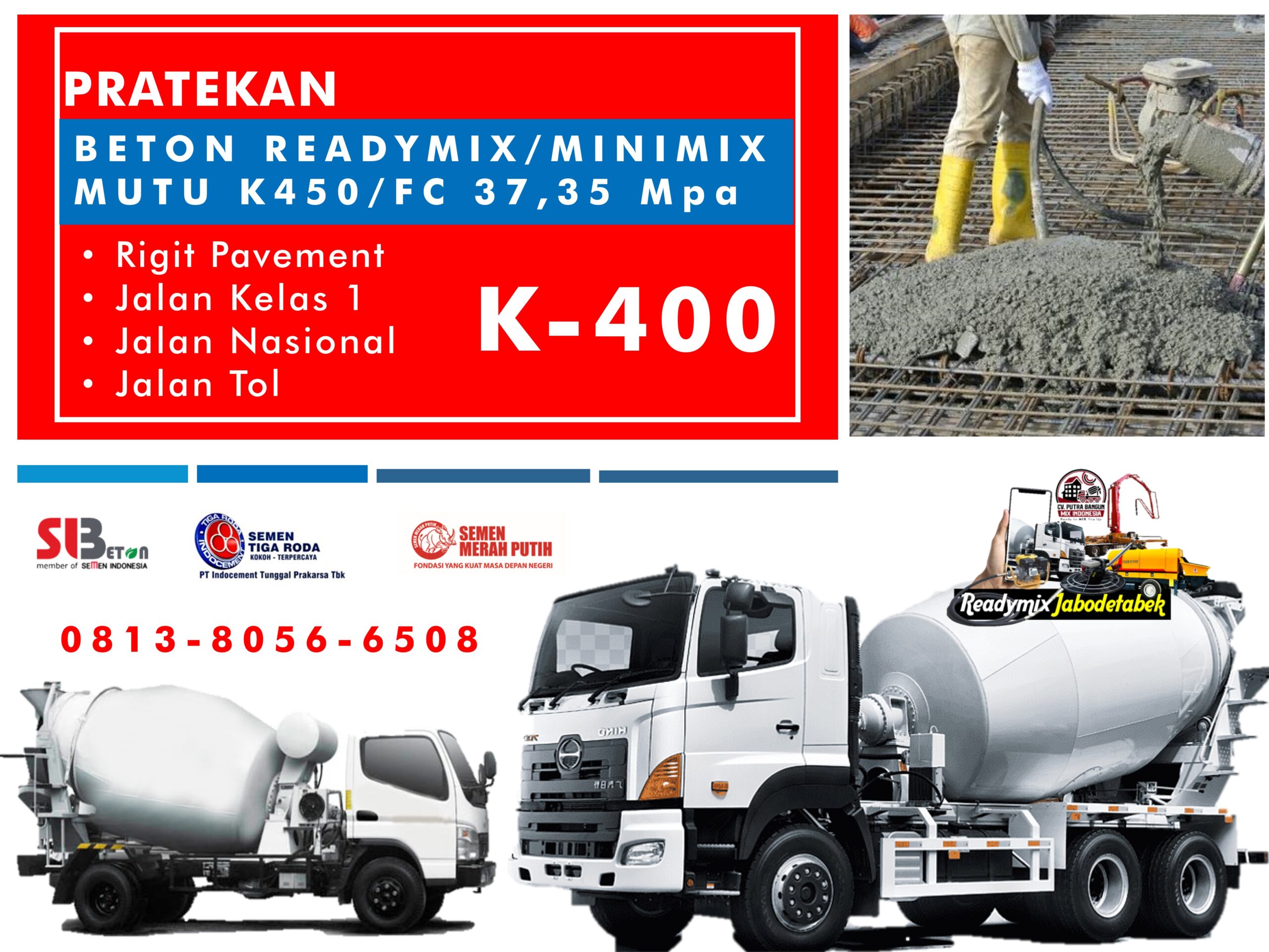 Harga Beton k400